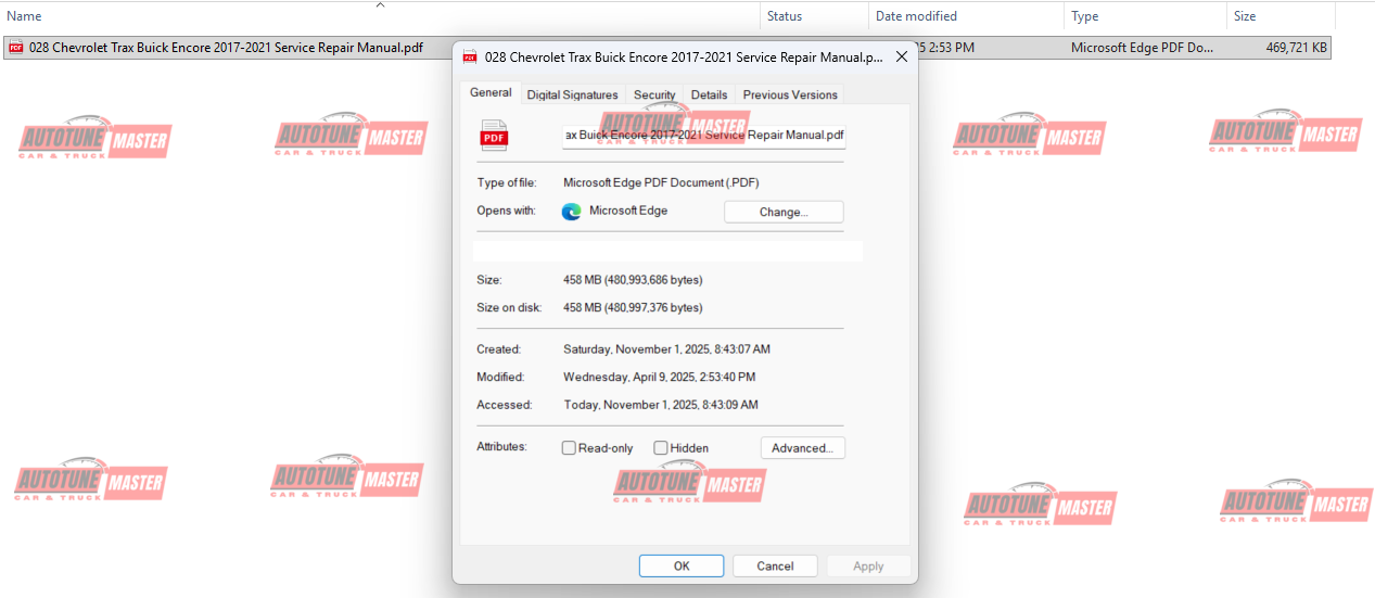 Information of manuals