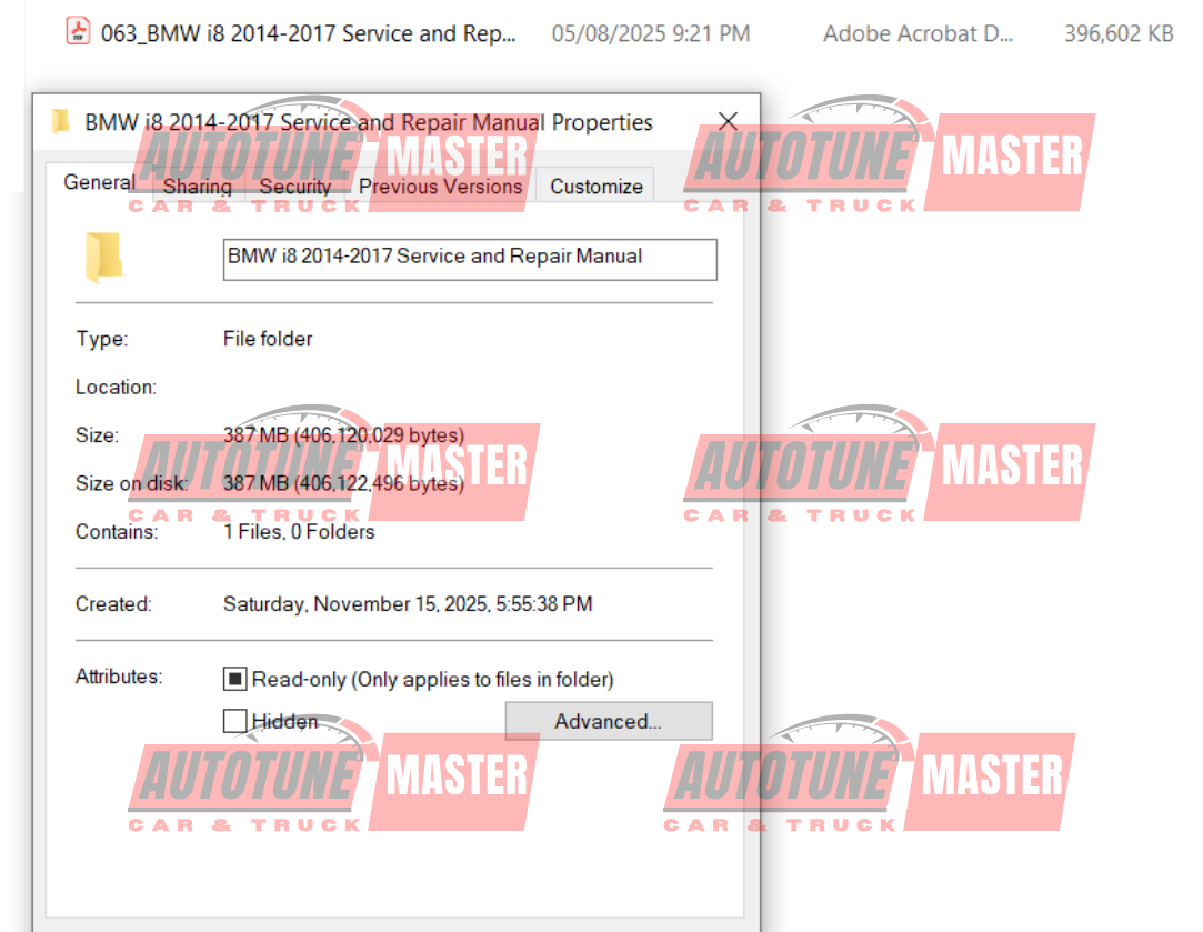 BMW i8 2014-2017 Service Manual