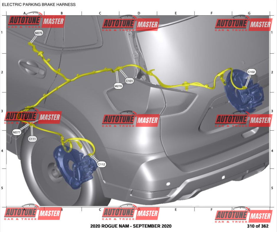Alternative view of Nissan ROGUE 2020 Electrical Wiring Diagram