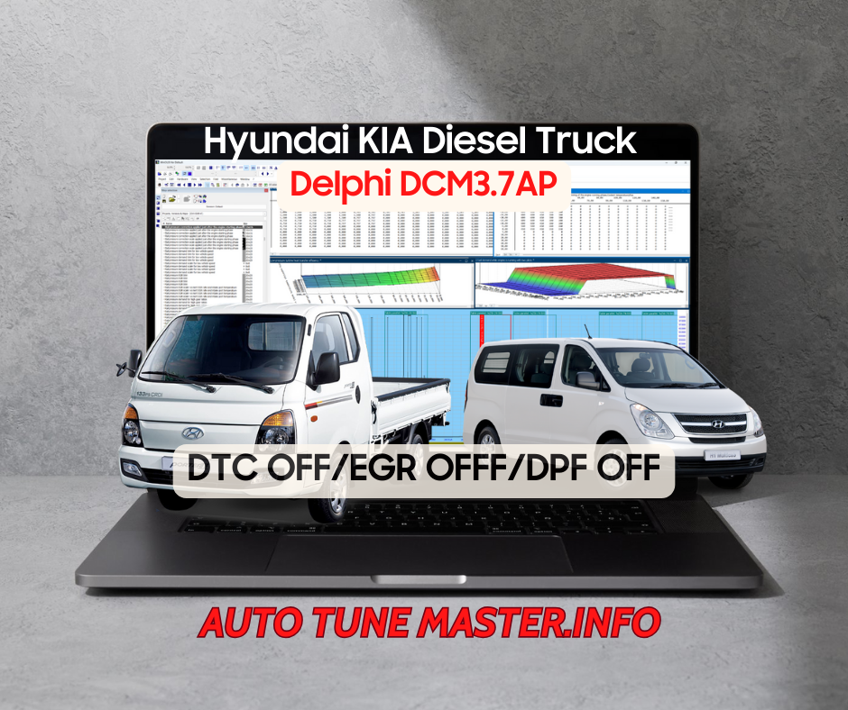 Hyundai KIA Diesel Truck Delphi DCM3.7AP Tuning File Service