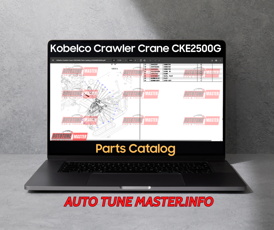 Kobelco Crawler Crane CKE2500G Part Catalog