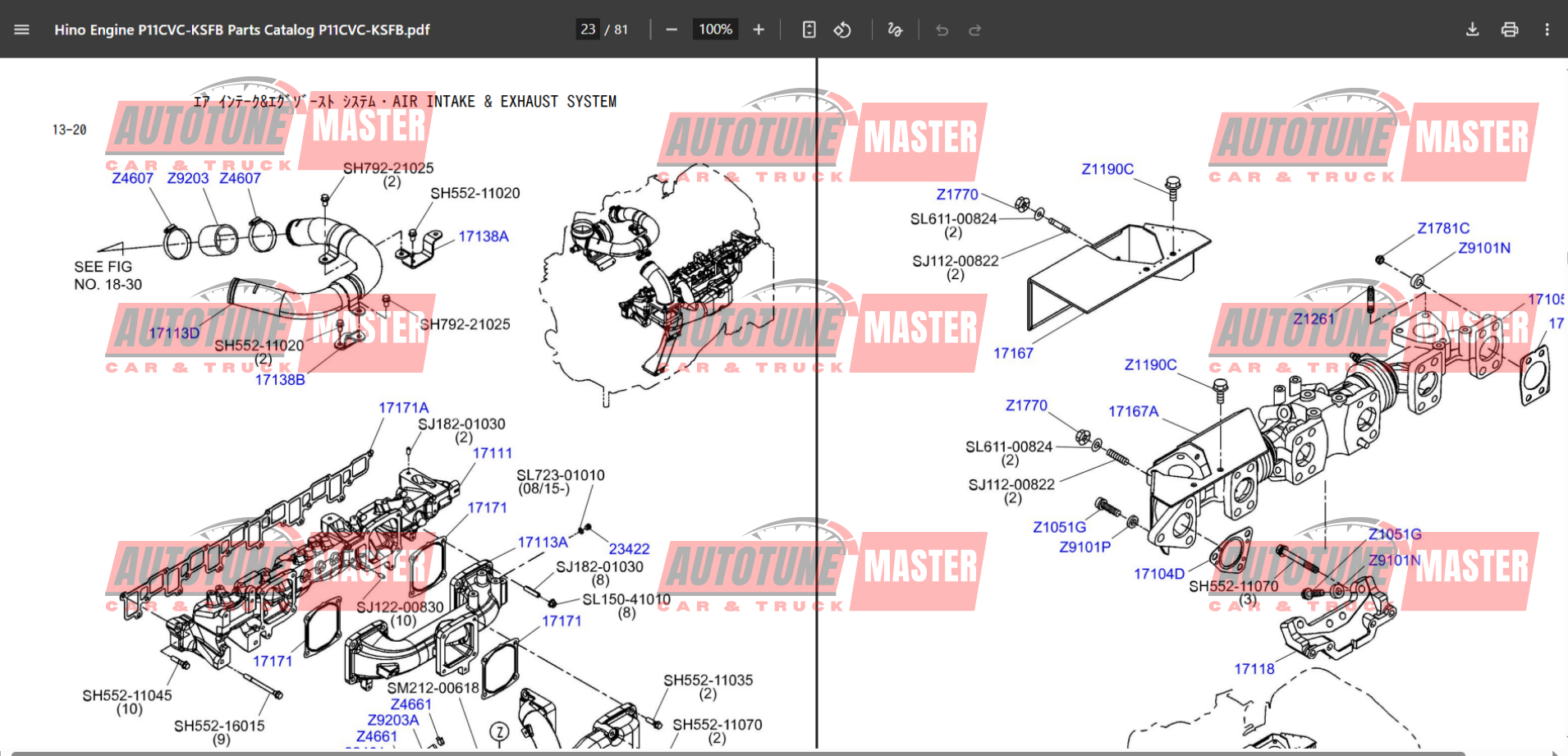 Alternative view of Kobelco Crawler Crane CKE2500G Part Catalog