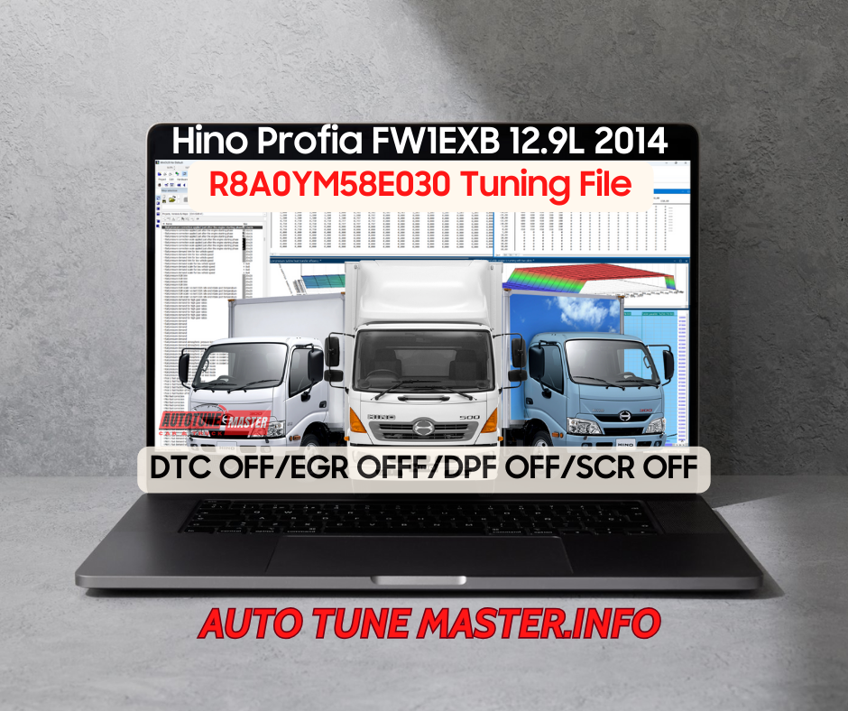 Hino Profia FW1EXB 12.9L 2014 R8A0YM58E030 Tuning File