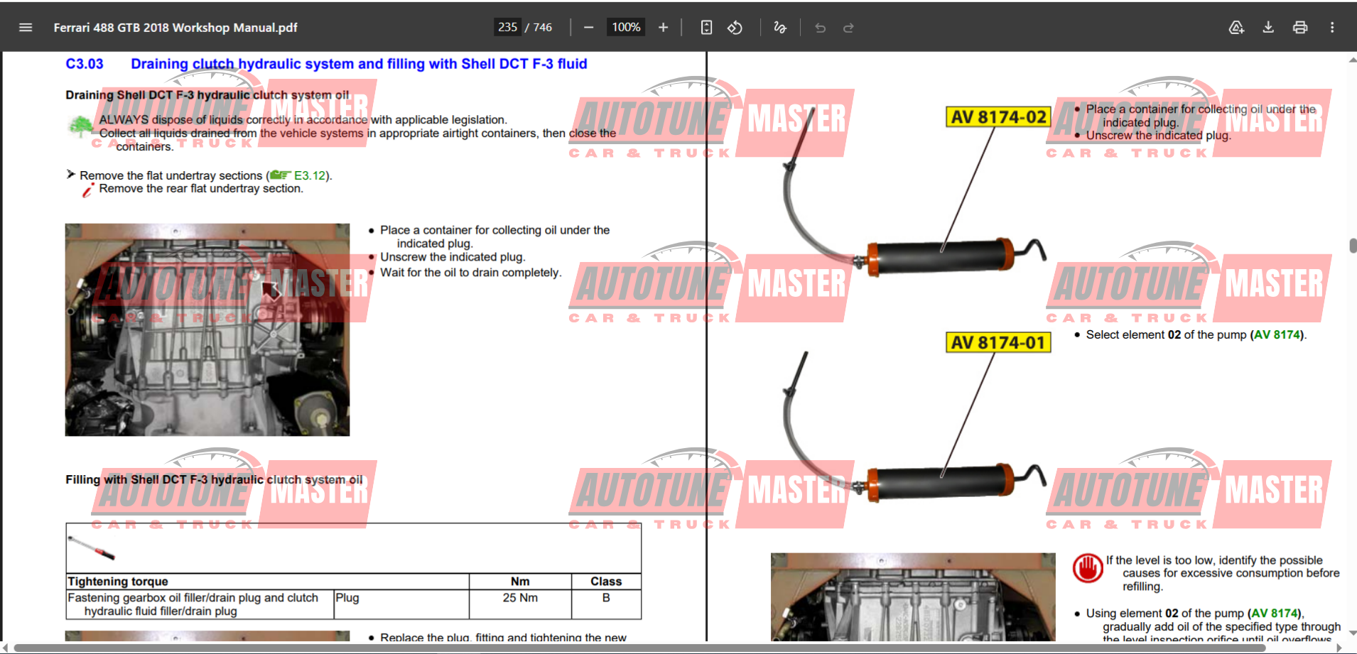 Ferrari 488 GTB 2018 Workshop Manual