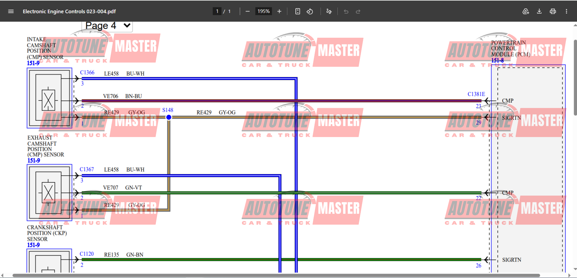 Ford Galaxy S-Max 2015-2021 Wiring Diagram