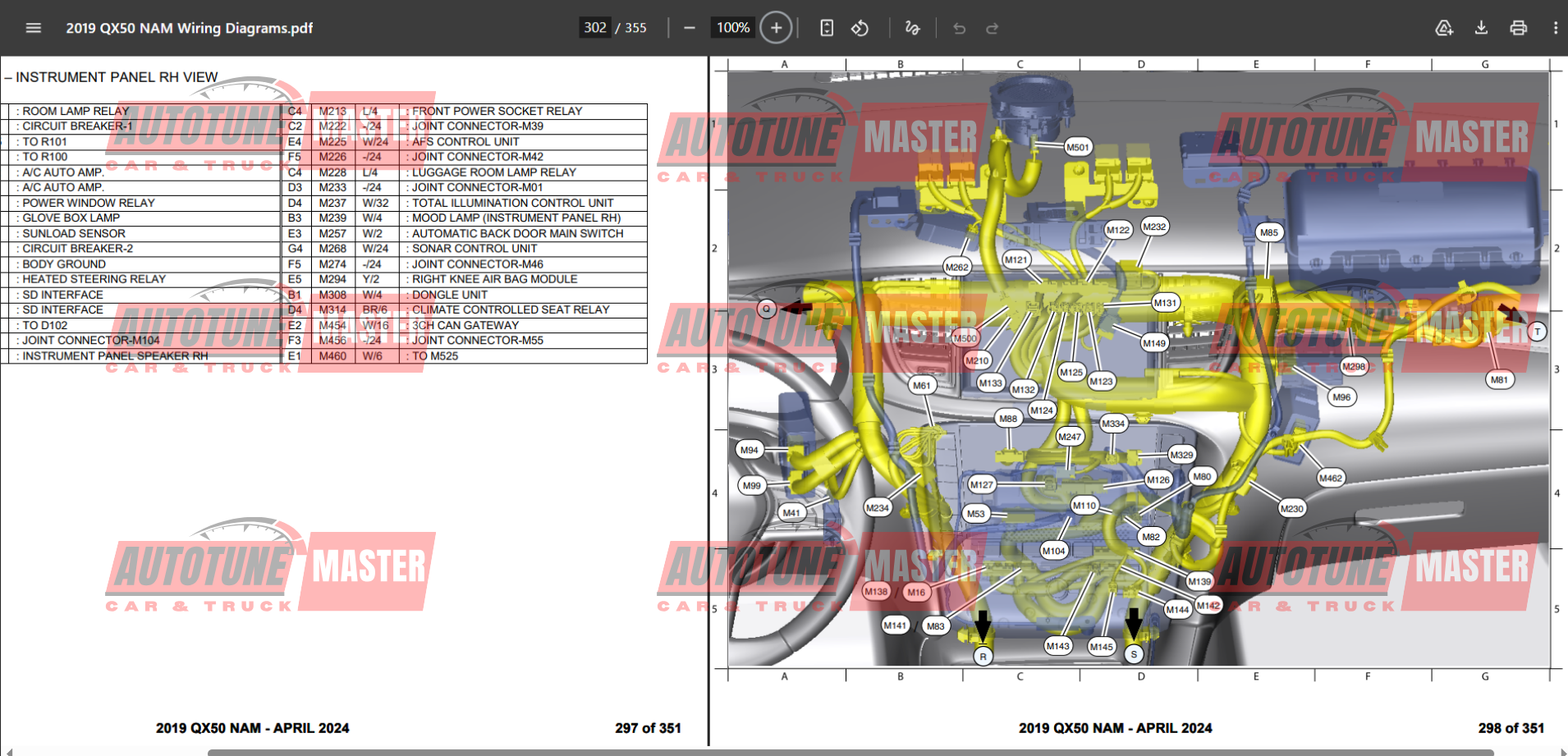 Infiniti QX50 2019 Wiring Diagram