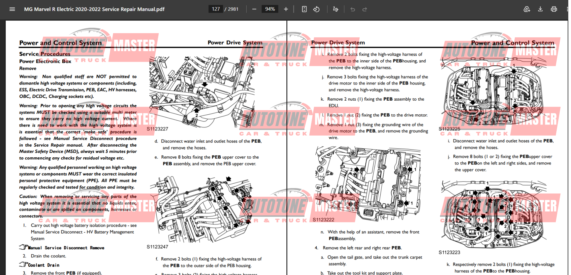 MG Marvel R Electric 2020-2022 Service Repair Manual