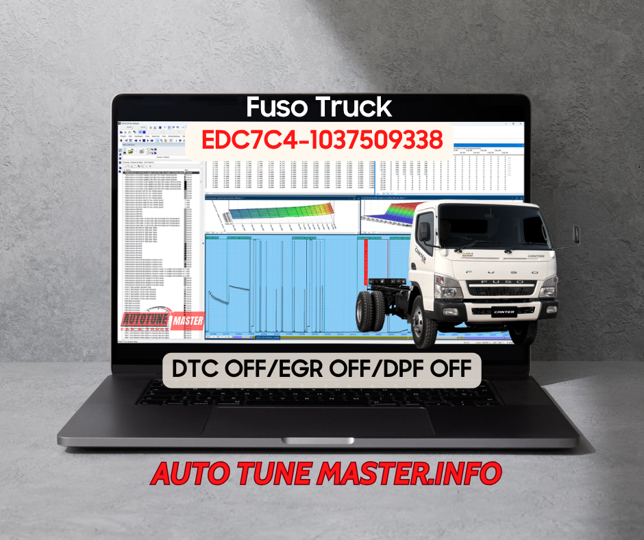 Fuso Canter 6.5 EDC7C4 1037509338 Remove EGR, DPF