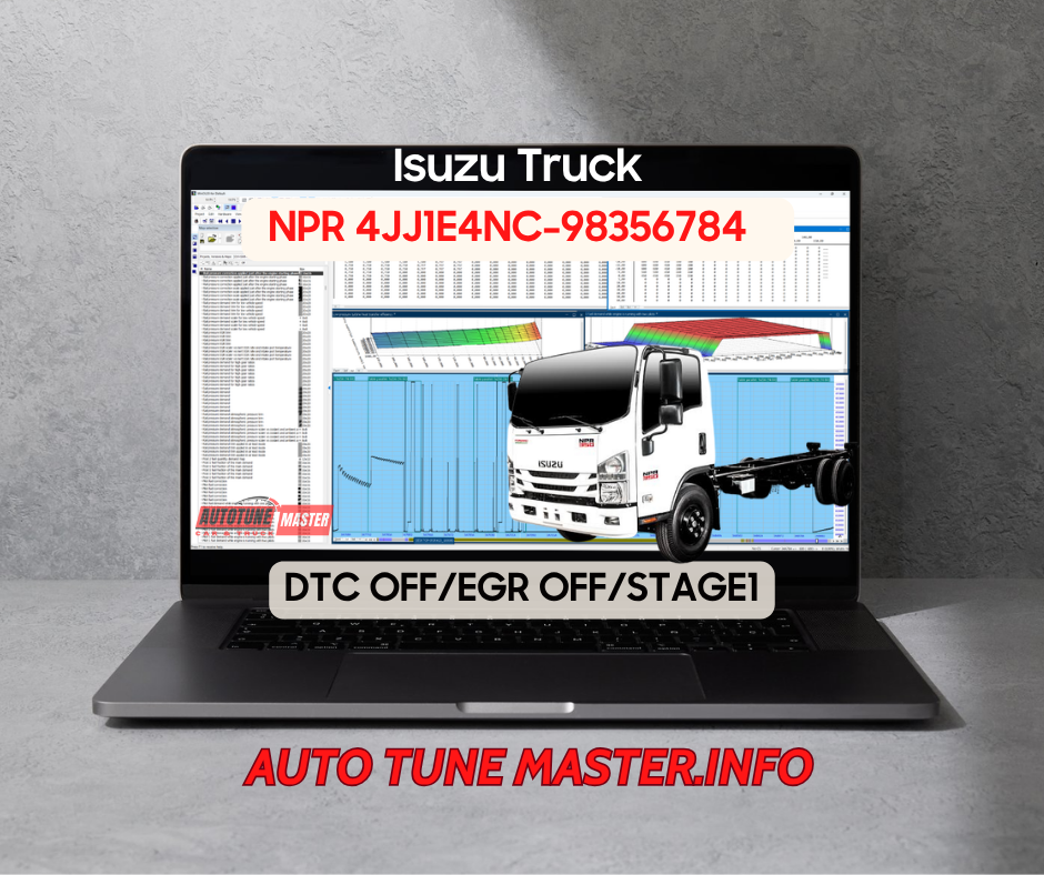 Isuzu NPR 4JJ1E4NC Transtron 98356784 Disable EGR & STAGE1